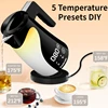 1.25L Safety Auto Shut-off Electric Kettle for Home LED Touch Display 120V Stainless Steel Hot Water Boiler Kitchen Appliances 1