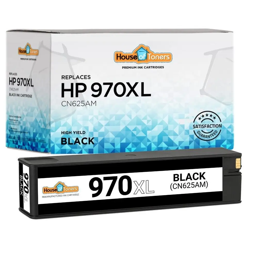 Recambio de tinta negra para HP 970XL, para Officejet Pro X476dn X476dw X551dw X576dw