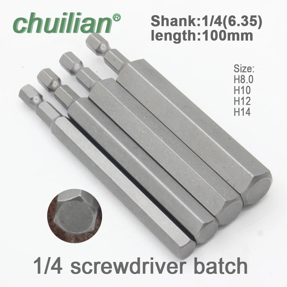 

1Pcs 150mm Lenth Hex Shank Magnetic Hex Head Screwdriver Bits Electric screwdriver Bits Tools