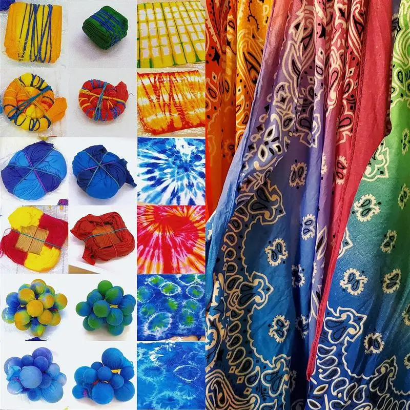 Fabric Dye 24 Colors Dye Textile Pigment Powder 10g DIY Clothing Refurbished Coloring Multifunctional Tie-Dye Handmade Supplies