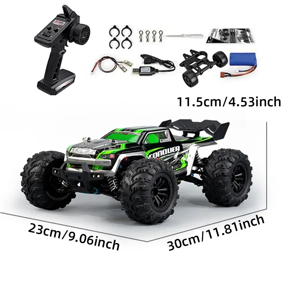 Rc Car Off Road 4x4 High Speed 75KM/H Remote Control Car with LED Headlight  Brushless 4WD 1/16 Monster Truck Toys for Boys Gift - AliExpress