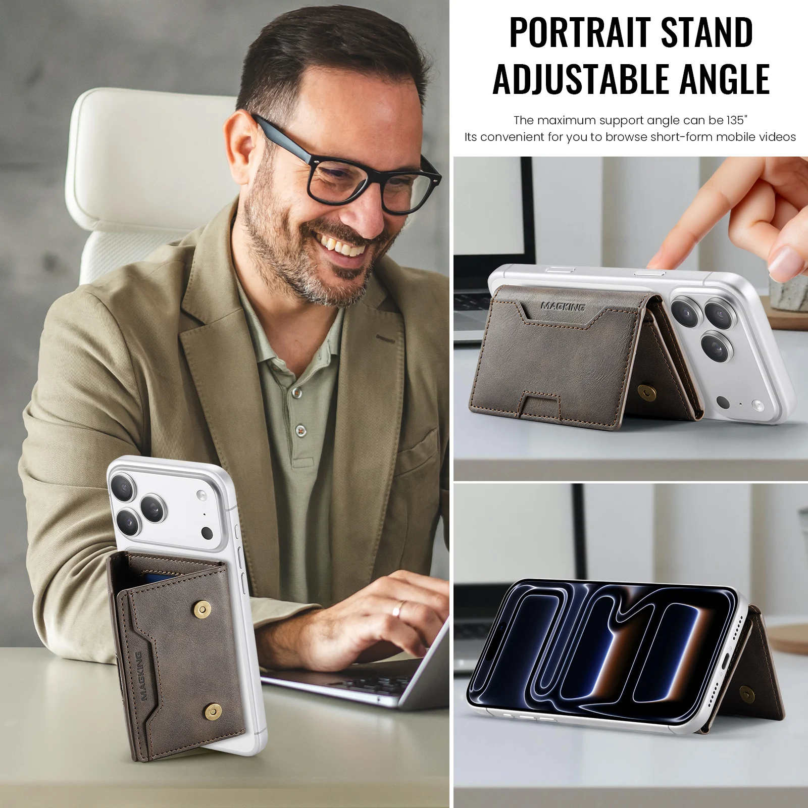 Premium RFID Blocking Magnetic Card Holder with Multi-Slot Design