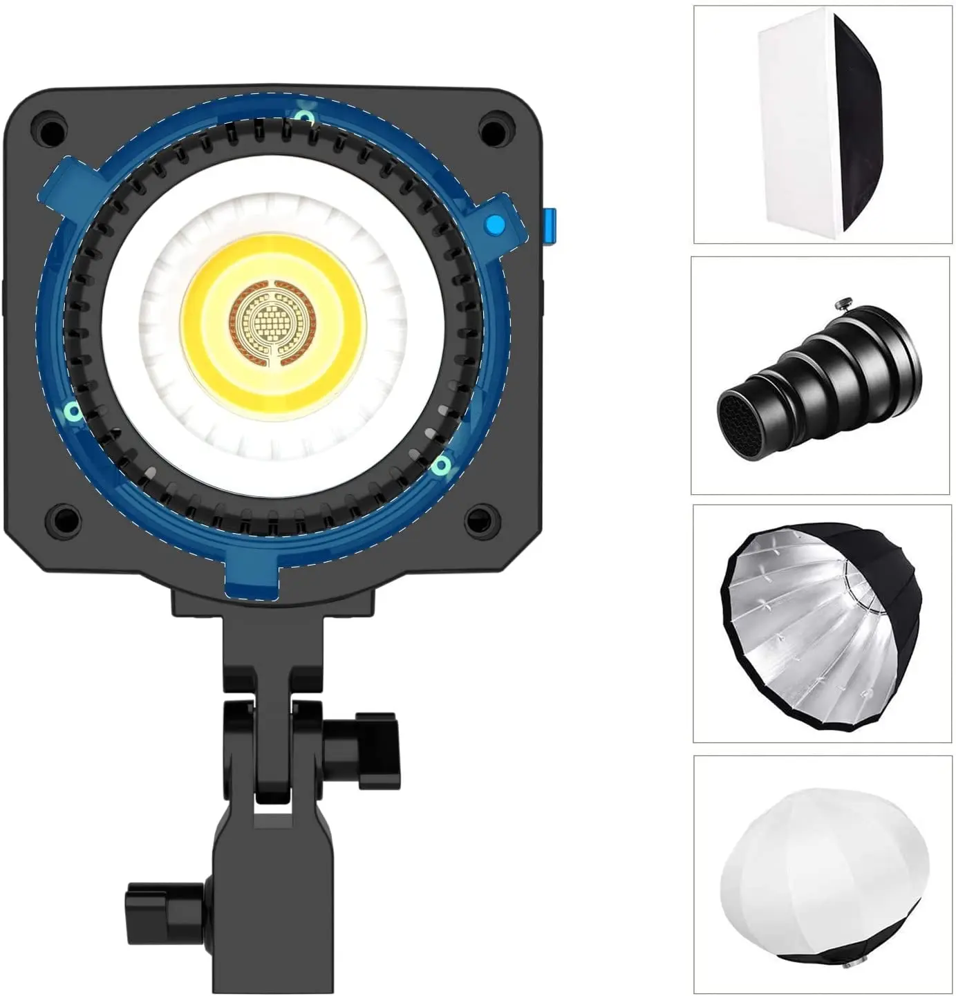 KR & MX Sokani X100 100W 바이 컬러 RGB LED 비디오 라이트 앱 제어, 사진 비디오 녹화 야외 촬영용 보웬스