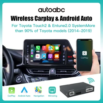 AUTOABC Carplay Android Auto per Toyota Touch2 Entune 2.0 Highlander Tundra Sienna Prius Yaris Camry CHR Modulo Multimediale