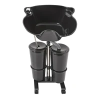 Bassin de shampoing réglable pour Salon de coiffure, avec 2 seaux, réservoir de shampoing amovible Portable, outils de coiffure 5