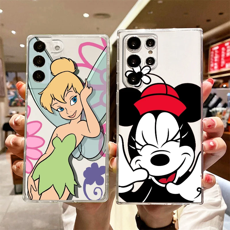 

Disney Peter Pan Transparent Phone Case For Samsung S23 S22 S21 S20 FE Ultra Pro Lite S10 S10E S9 S8 Plus 5G