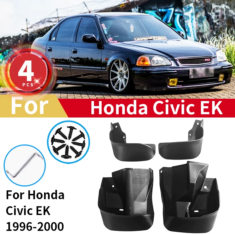 KACEPAR Mud Flaps For Honda Civic 2012-2015 – 4-Piece Set With Hardware, Sleek Design & Easy Install