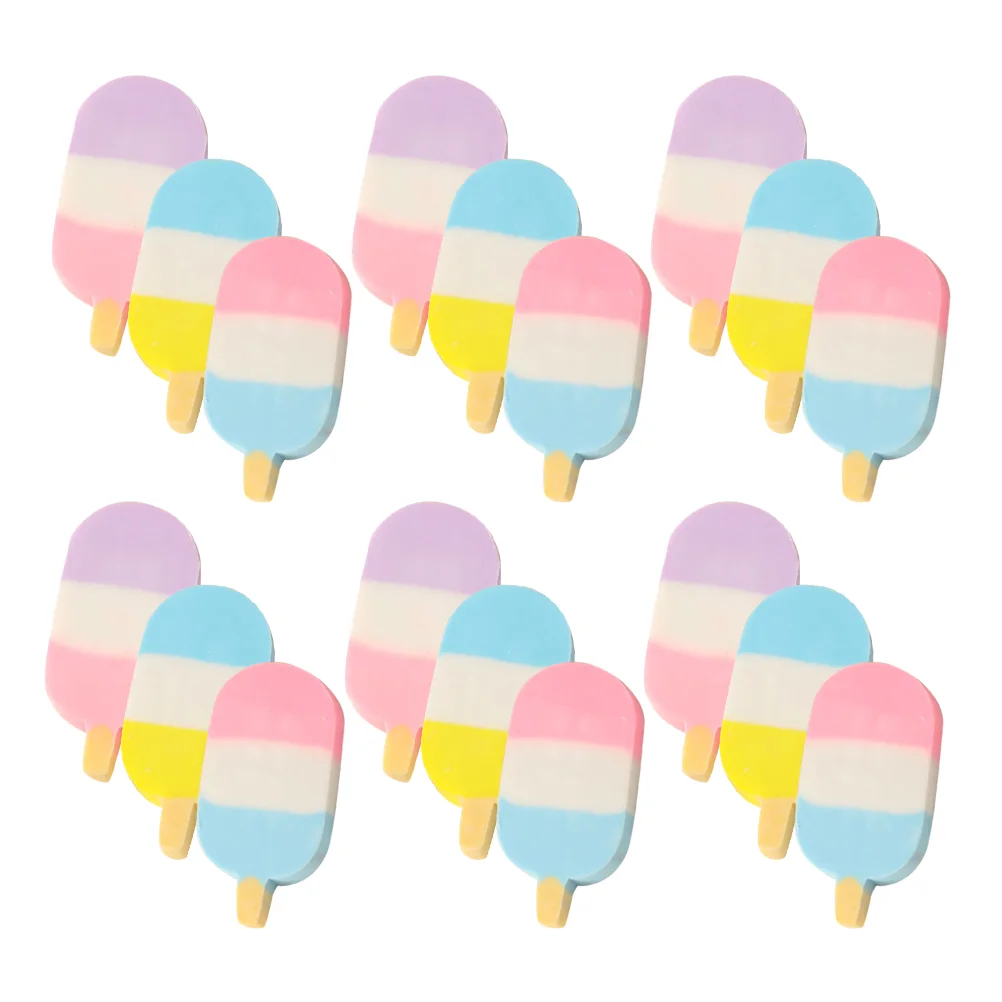

24 Pcs Ice Cream Eraser Fun Erasers Bulk Taste Adorable Pencil for Office Synthetic Rubber Mini Erasers Mini