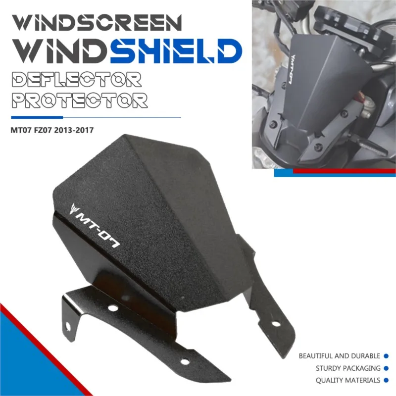 Deflectores de parabrisas para motocicleta, accesorio para YAMAHA MT 07 MT07 MT-07 2013 2014 2015 2016 2017, novedad