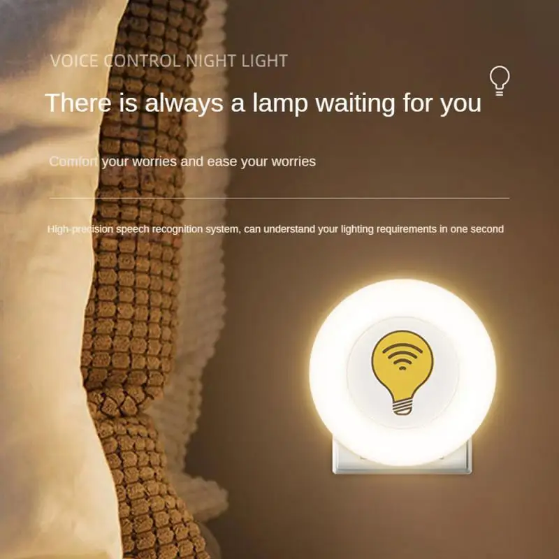 

Decorative Lights Unique Convenient Interactive Innovative Voice Control Bedside Table Atmosphere Light Gift Smooth Atmosphere