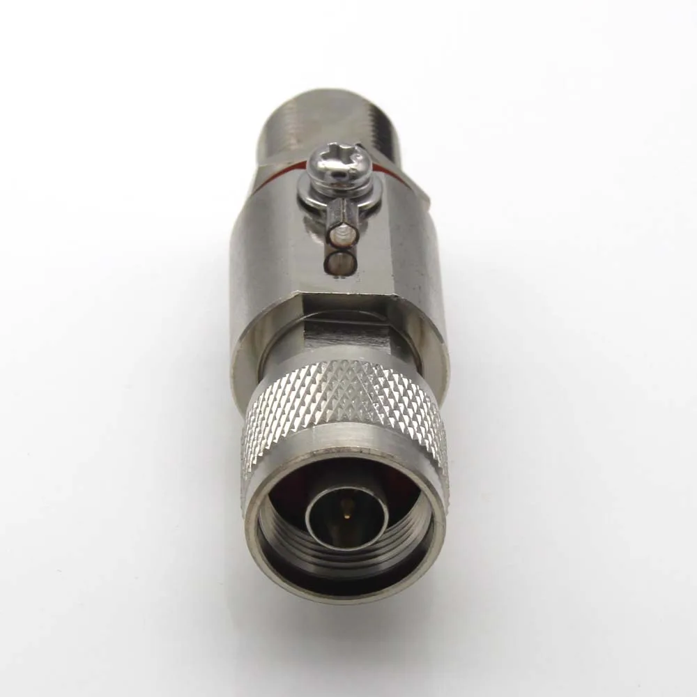 N Coaxial Lightning Arrestor Arrester Surge Protector N Type Male to Female Gas Discharge Protection for HAM CB Radio WLAN WiFi surge protector