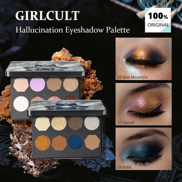 61091-6cfb47.jpg Girlcult Hallucination Eyeshadow Palette(57-59),8-Color,Silky Powder Texture,Fine & Minimal Fallout,Matte & Shimmer Finishes
