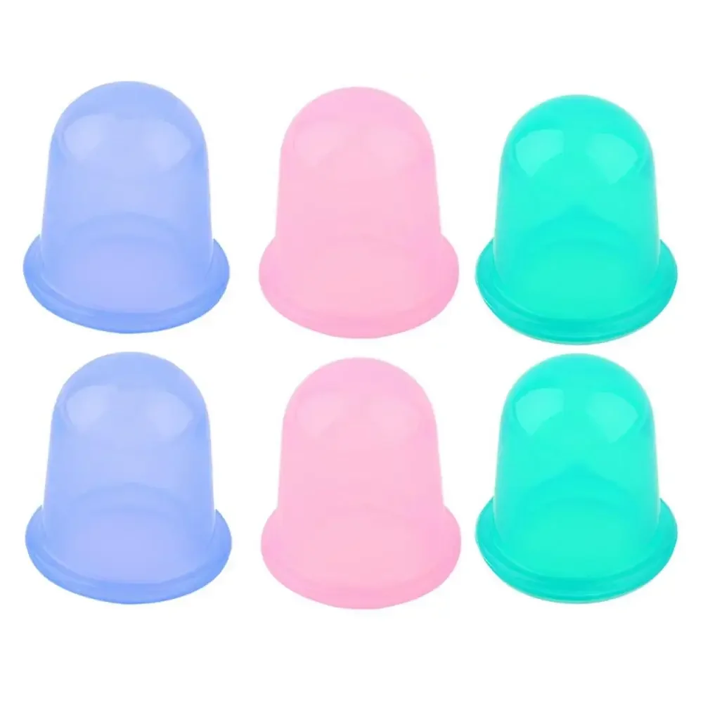4pcs Suction Cups Silicone Vacuum therapy Vacuum Cans Vacuum Suction Cups Massage Body Cups Massage Jars Anti Cellulite Massager 6