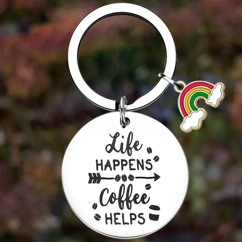 

Metal Inspirational Keychain friend dad mom family Key Chain Pendant Jewelry Birthday Christmas Gift