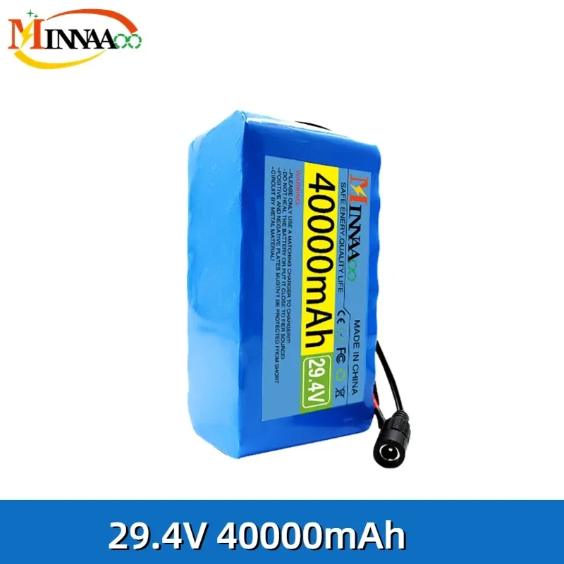 

24V 30Ah Electric Bike Moped 7S3P 18650 New Li-ion Battery Pack 29.4V 40000mAh Electric Scooter Li-Ion Battery Pack + 2A Charger