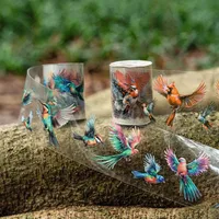 1Roll 2M Tape PET Flying Bird Die Cutting Handbook Decorative Material Loop Sticker Adhesives Scrapbooking cut 50mm*2M 2