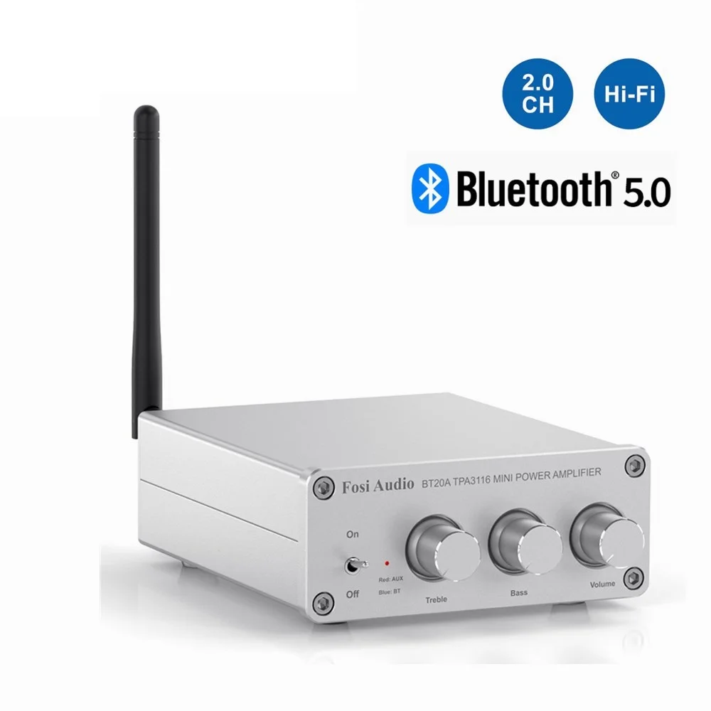 

Новый аудио BT20A Bluetooth 5,0 приемник усилитель аудио цифровой усилитель мощности 2*100 Вт мини HiFi Класс D домашний динамик