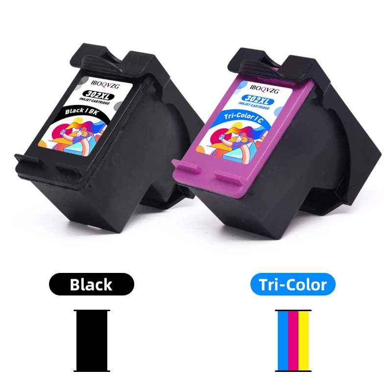 QSYRAINBOW-Cartucho de tinta para impresora HP, cartucho recargable 302XL  de gran capacidad, versión de impresora europea HP Deskjet 1110 1111 1112  2130 2131 - AliExpress