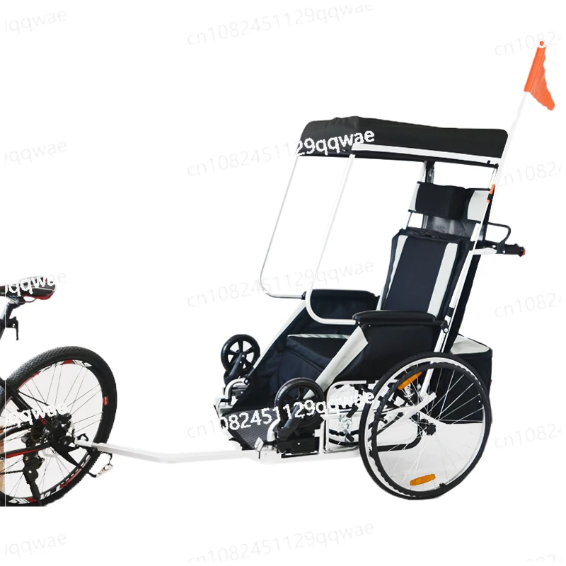 

Bike Trailer for Adults Jogger & Trailer , Wheelchair 3 in 1 with 20 Inch Rear Wheels