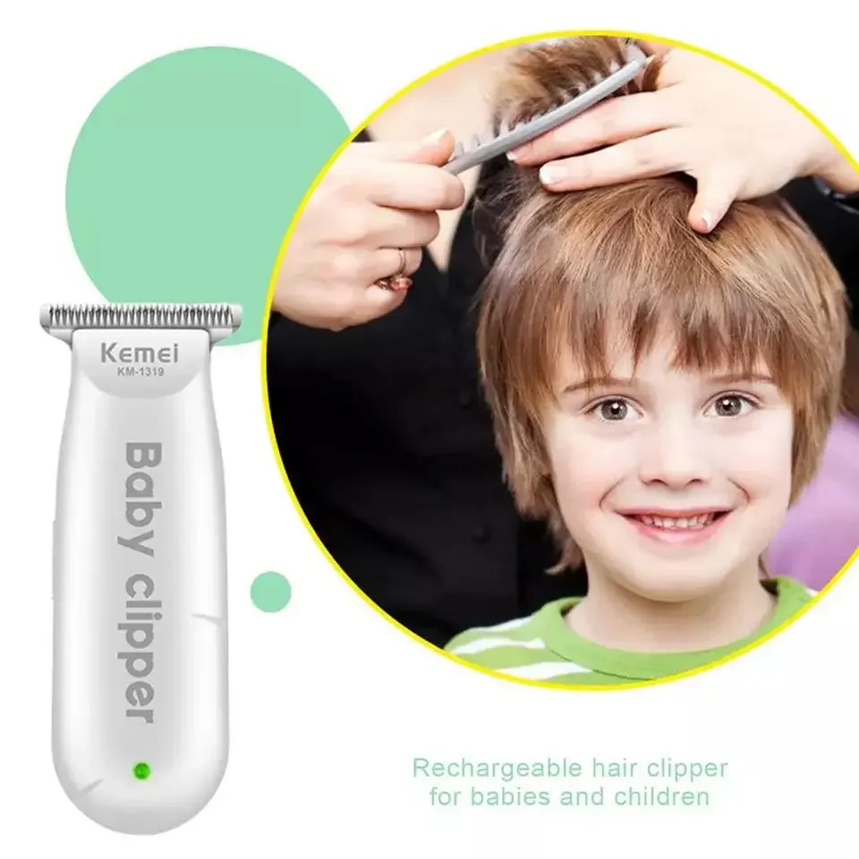 Kemei Rechargeable Electric Hair Clipper KM-1319 Baby Hair Trimmer Portable Household Clipper