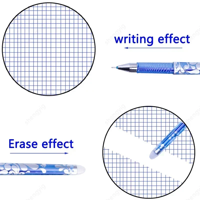 14 pezzi penne cancellabili penna gel schizzo scrittura cancelleria per notebook materiale scolastico ufficio penne carine penna matita penne carine - immagine 4