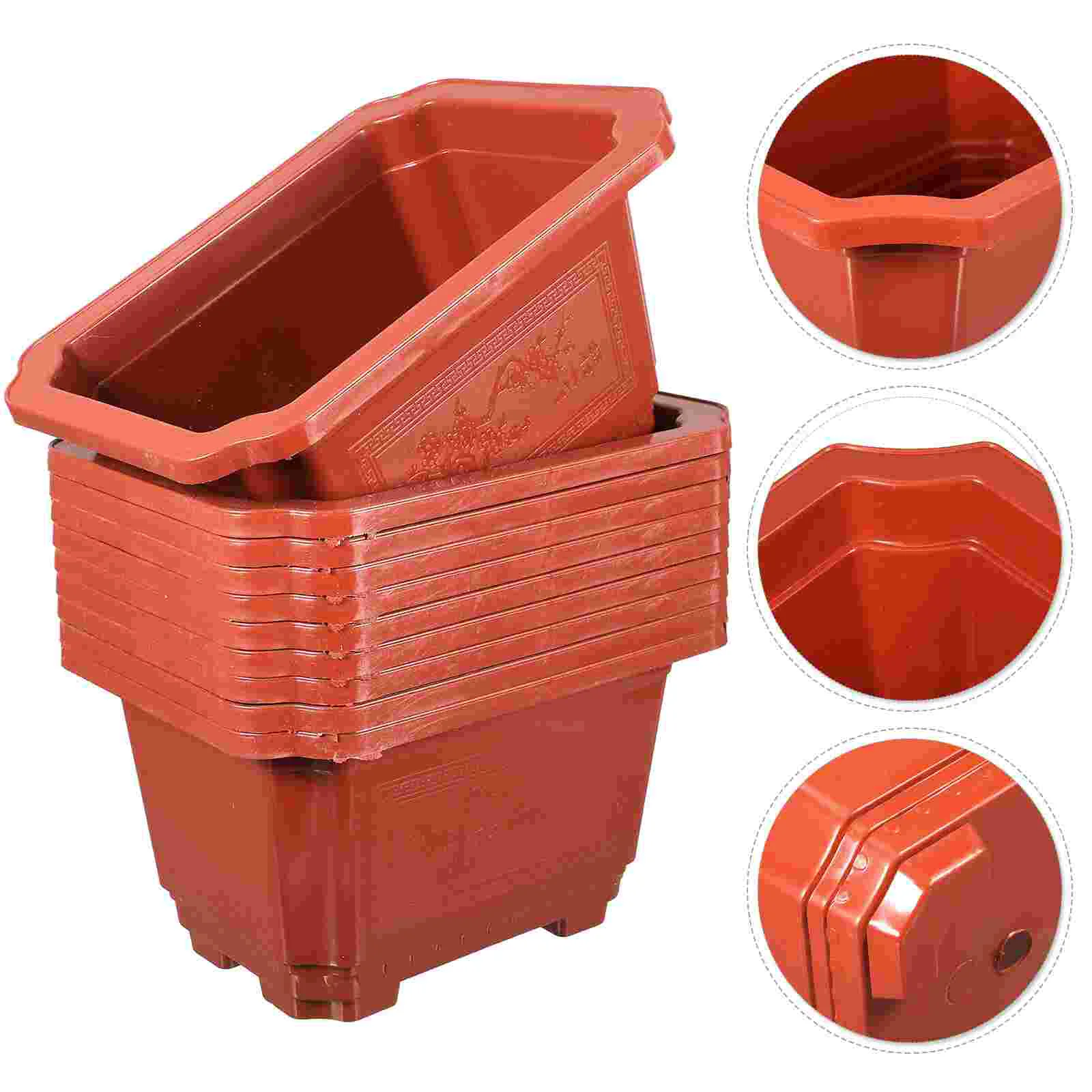 

Classical Bonsai Pot Garden Use Thicken Flowerpot Durable Bonsai Cultivation Pot Planting Pots Succulent Planter Container