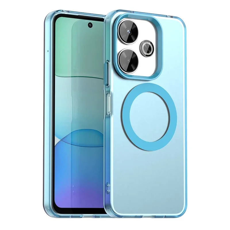 Magnetic Luxury Translucent Armor Shockproof Case with MagSafe Wireless Charging Compatibility