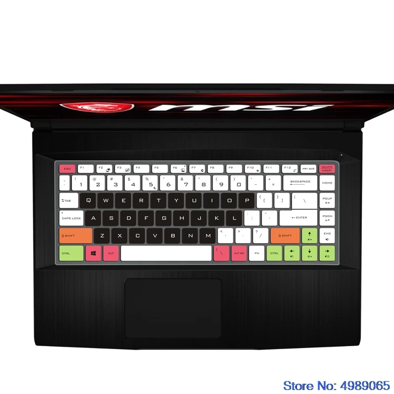 Cover In Pelle Per Tastiera In Silicone Per Msi Gf63 Ps42 Ps63 P65 Gs65 8Rd 8Re 8Rb 8Rcx 8Re-014Cn Laptop Da Gioco Da 15.6 "15 Pollici