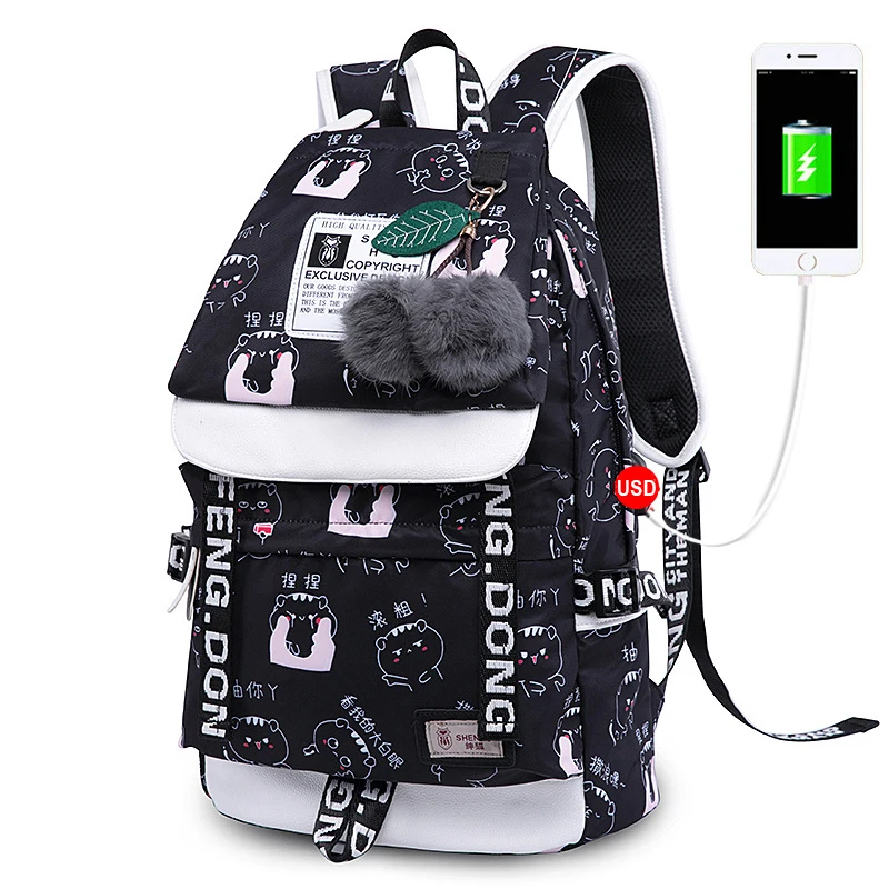High Quality School Bag College Junior High Student School Pack