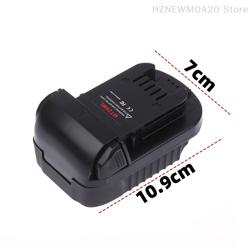 1 Piece For Makita 18V Li-ion Battery BL1830 BL1860 BL1815 Convert To For Milwaukee 18V Lithium Battery MT20ML Adapter