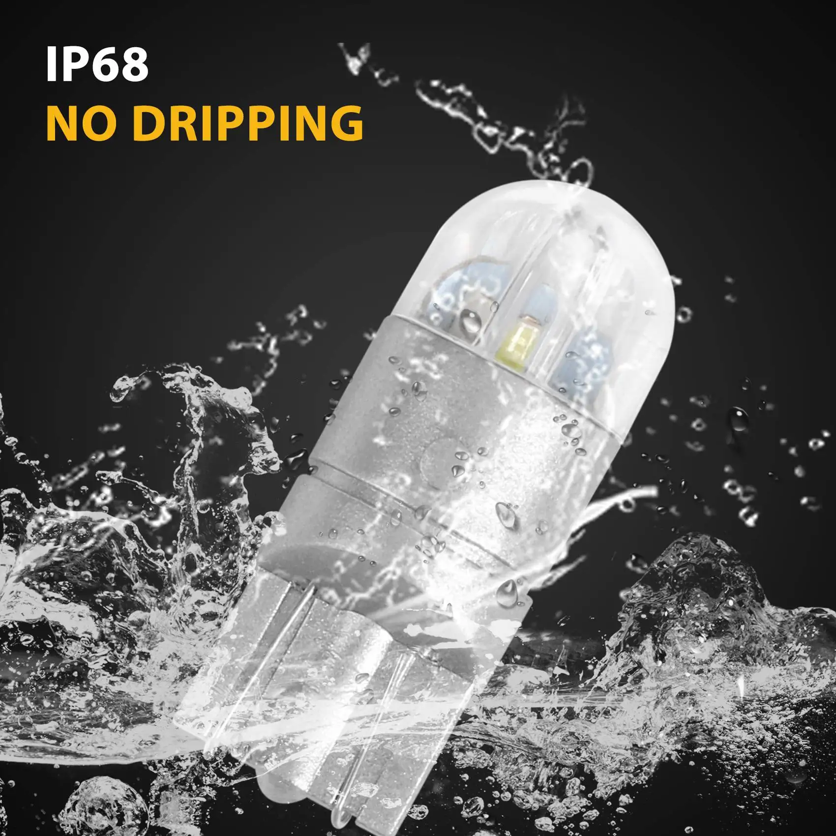 

10Pcs 6000K Canbus T10 168 194 W5W Dome License Side Marker LED Light Bulb White