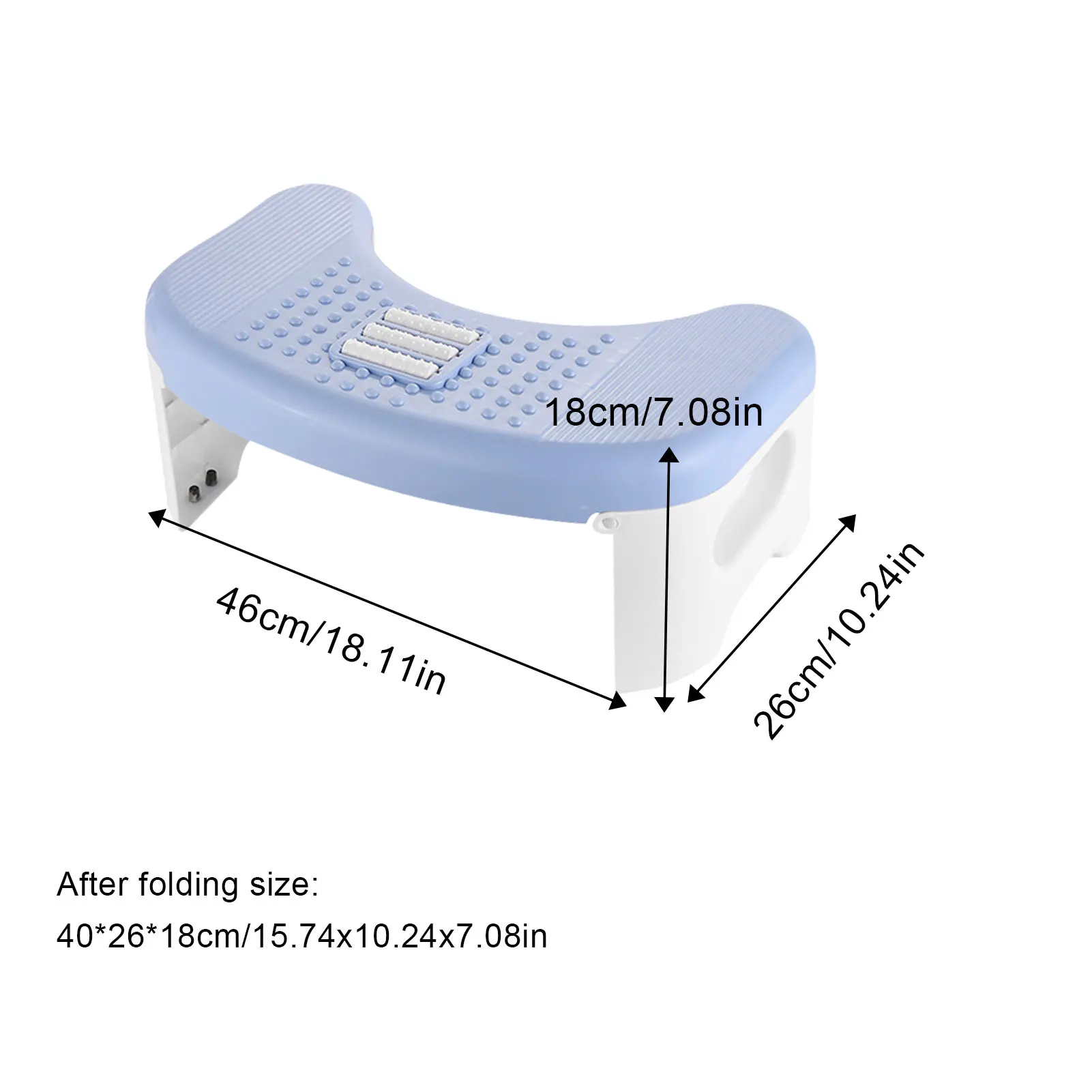 Bathroom Squat Potty Collapsible Toilet Stool Child Chair Foot Seat Rest Aid Helper Anti-slip Heightened Tool Travel Portable