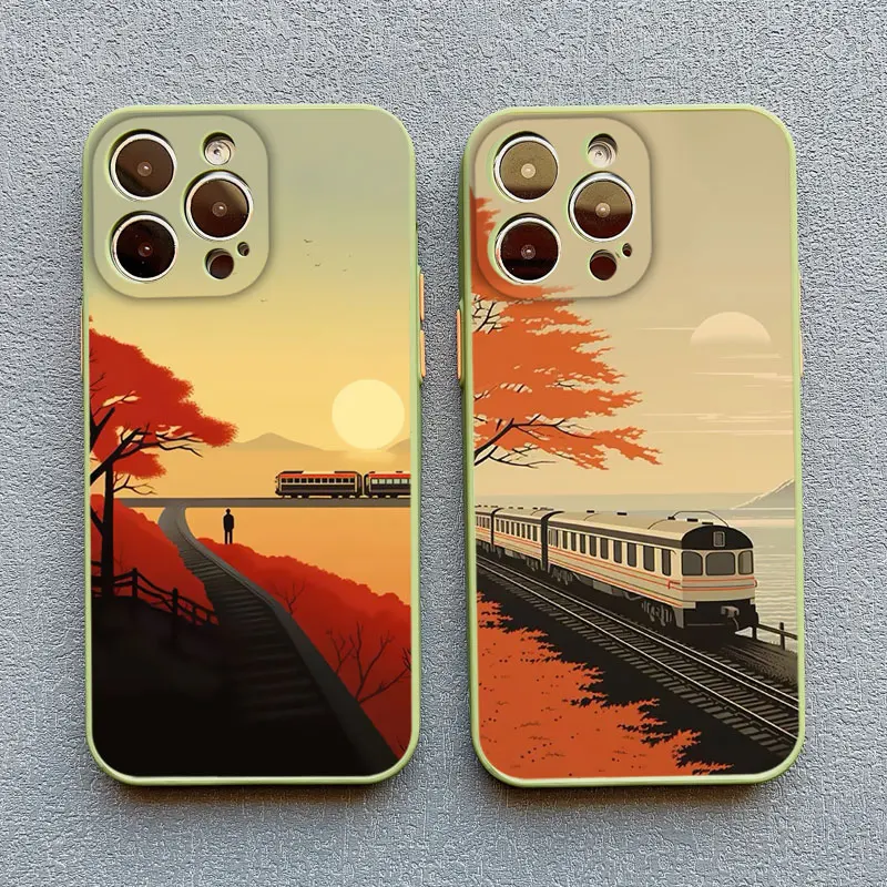 Autumn Maple Leaf Scenery Fall Phone Case