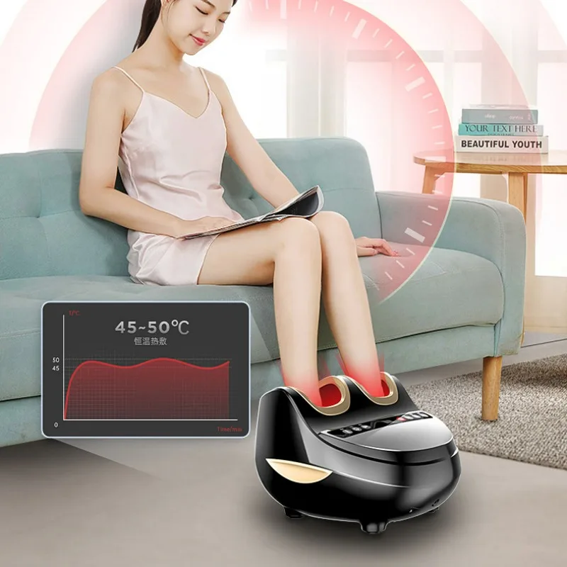 

Автоматический массажер для ног с подушкой 4D, спа-аппарат для детокса и разминания acupoint, Интеллектуальный таймер для горячего массажа ног
