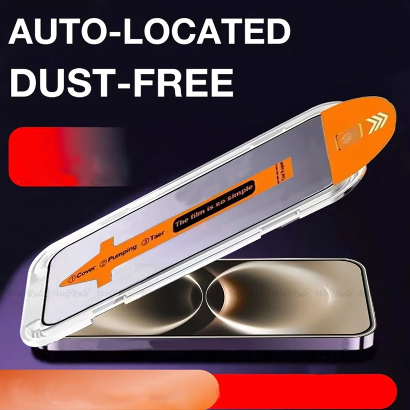 Premium Tempered Glass Screen Protector: 9H Full Dust-Free Protection