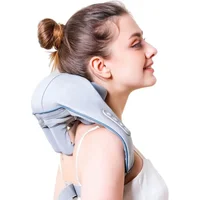 New Portable Mini Relaxer Dredge Kneading Smart Electric Wrap Heated Trapezius Muscle Neck Multifunctional Shiatsu Massage Shawl 4