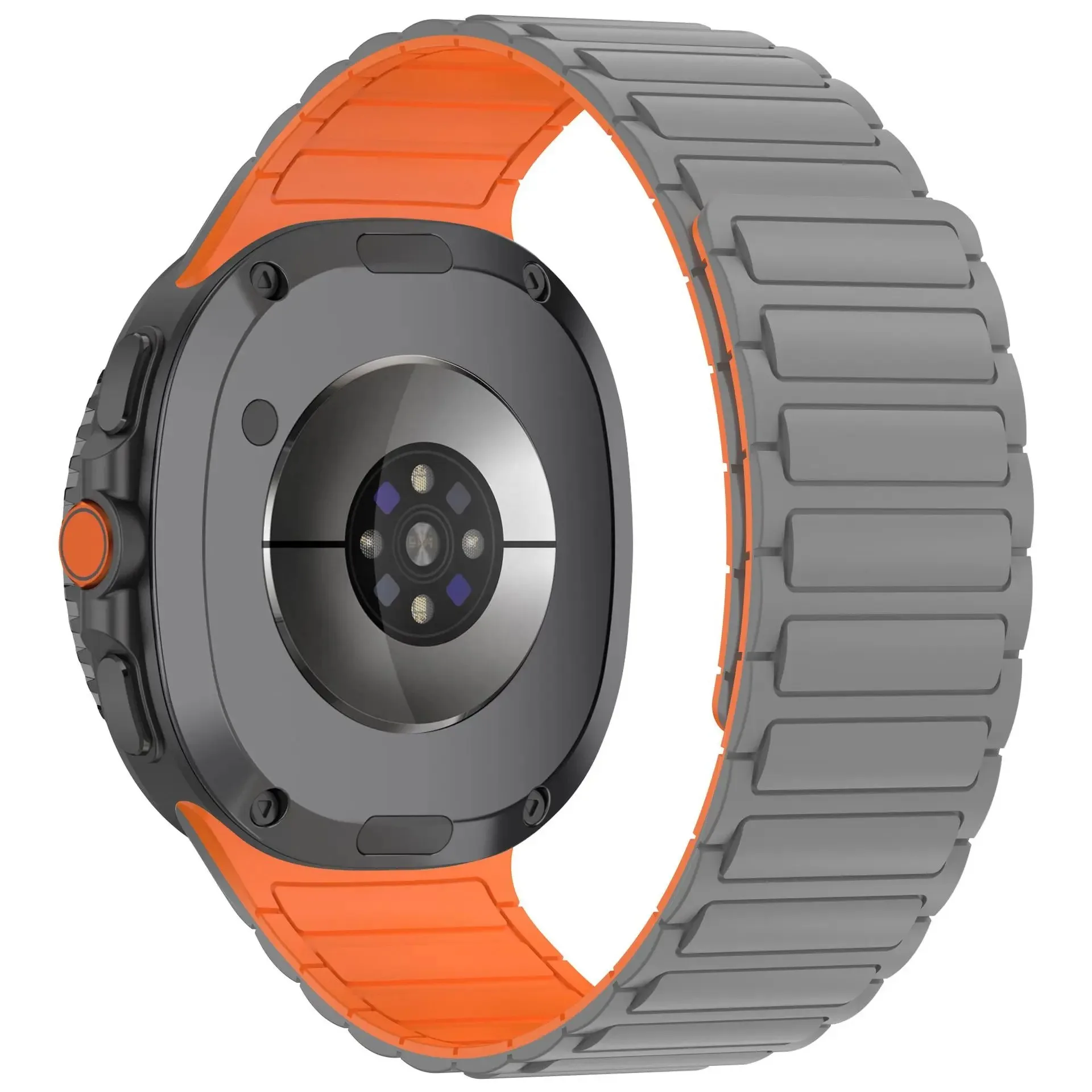 Sporty Silicone Magnetic No-Gap Wristband Strap