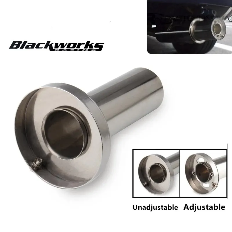

Hot sale 3.5" /4'' / 4.5'' aluminium alloy Universal car Round Steel Removable Stainless Steel Car Exhaust Muffler