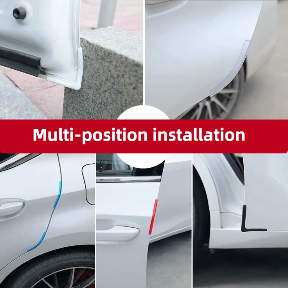 4Pcs Silicone Car Door Corner Cover Bumper Crash Scratch Protector Anti-Scratch Protection Auto Door Anti-Collision Protector