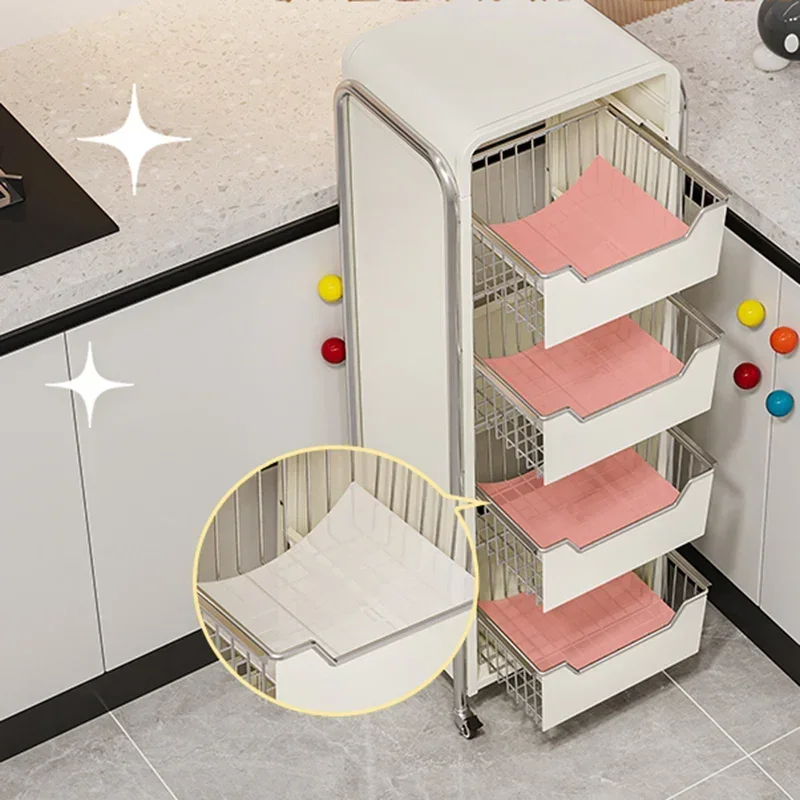 Kitchen Islands Organizer Furniture Kitchens Accessories Organize Storages Folding Trolleys Cart Wheels Estanterias Shelf