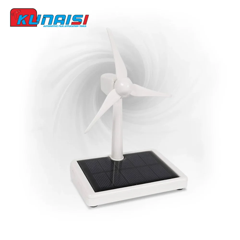 Solar Fan KUNAISI Mini Solar Fan Solar Energy Thermal Fan For Window Tint Film Heat Rejection Test