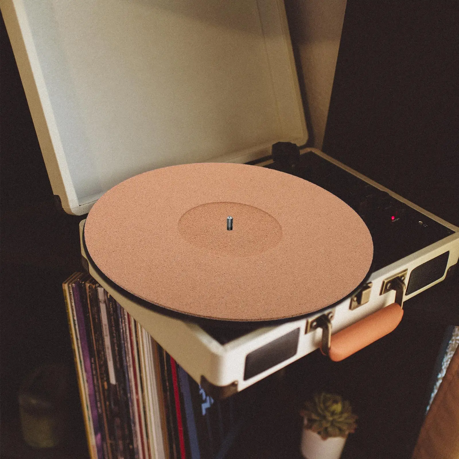 Cork Turntable Mat Vinyl Record Protective Pad Dj Equipment Accessories Portable Audio Video Anti Static Platter Slipmat