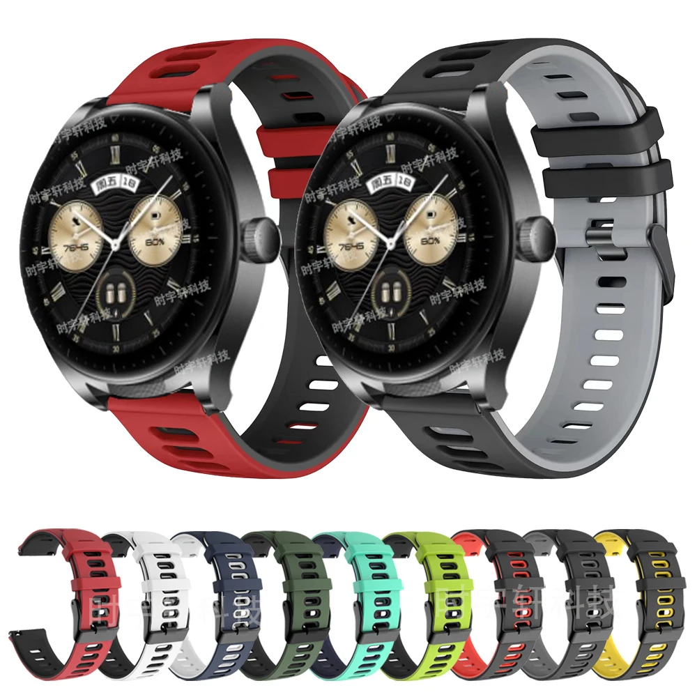 Cinturino Smartwatch Da 22Mm Per Huawei Watch Buds Cinturino Sportivo In Silicone Per Huawei Watch 3 4/Gt 3 46Mm/Gt 2 Pro/Gt 2E Runner Bracciale