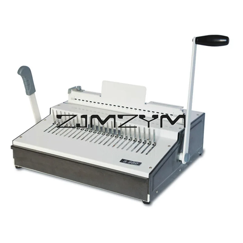 

Manual Comb Binding Machine 21 Holes Office Financial Binding Machine 500 Pages Binding 28 Sheets Punch Hole