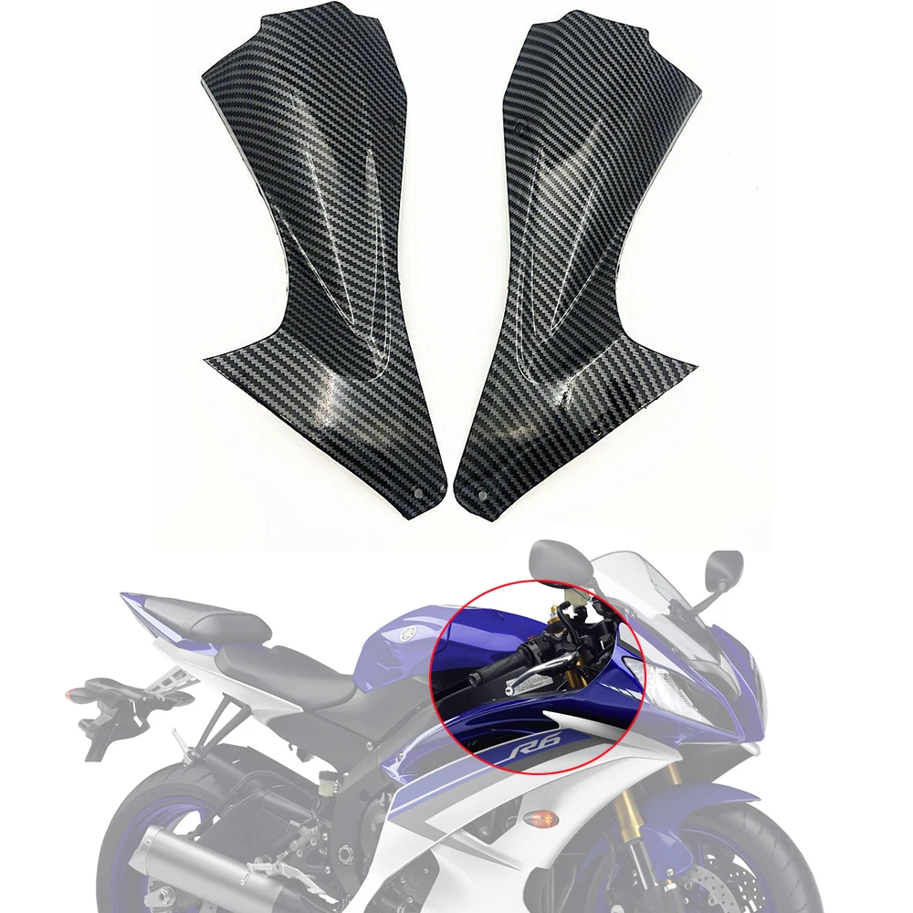 

For YAMAHA YZF R6 YZFR6 YZF-R6 2006 2007 ABS Carbon Fiber Motorcycle Accessories Front Side Air Duct Cover Fairing Insert Part