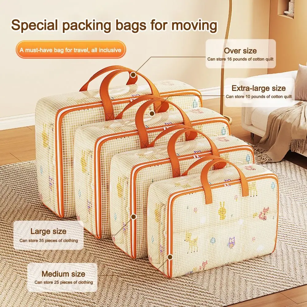 PVC Quilt Storage Bag with Handles Foldable Folding Storage Baskets Home Storage Organization Closet Organizer 5