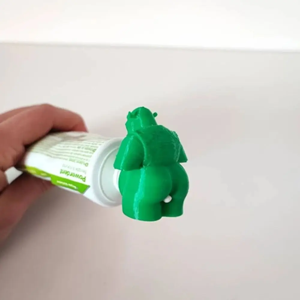 Creative Funny Bathroom Supplies Shrek Pooping Toothpaste Topper Toothpaste Hat Dispenser Cap Gift