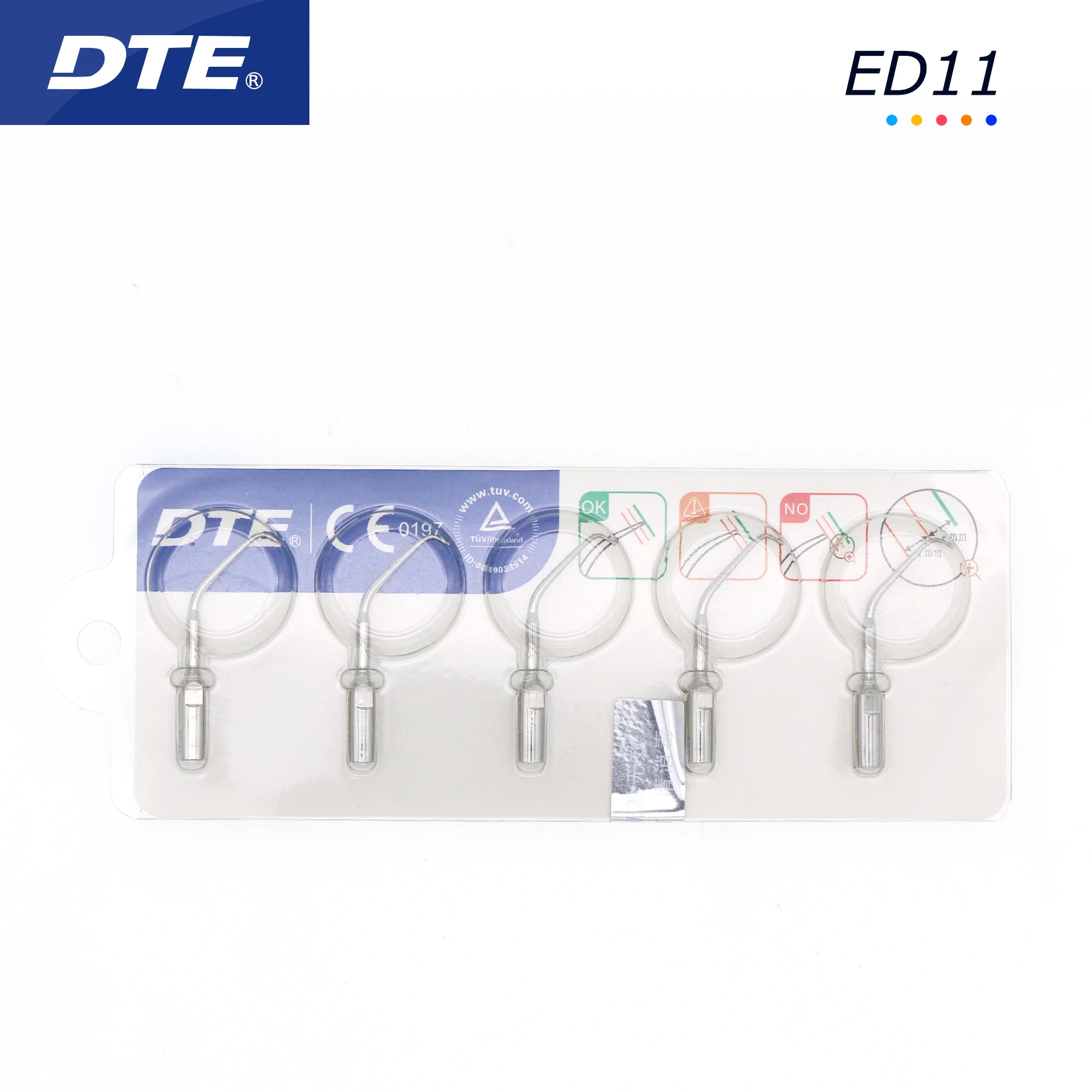 

Woodpecker DTE Dental Ultrasonic Scaler Tip Fit SATELEC ACTEON NSK ED11