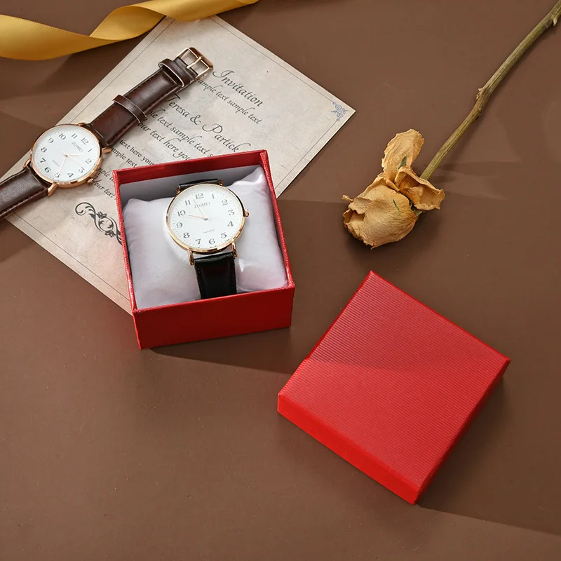 24pcs Custom Logo Watch Box Jewellry Store Accessories Watches Storage Box Jewelry Gift Wrap Packaging Boxes Bracelet Showcase