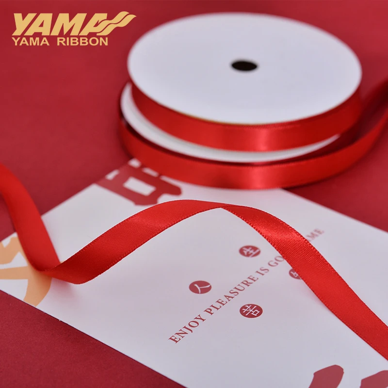Double Face Satin Ribbon 6 9 13 16 19 22 mm 100yards Red Pink Series For Wedding Decoration Handmade Rose Flowers Satin Ribbons Ribbon Supplies Satin Ribbon